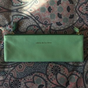 Mint green jewellery pouch
